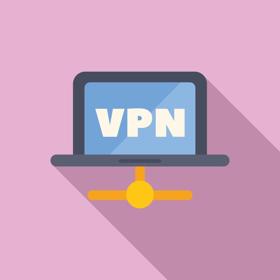 Laptop connecting to vpn server using secure network connection ...