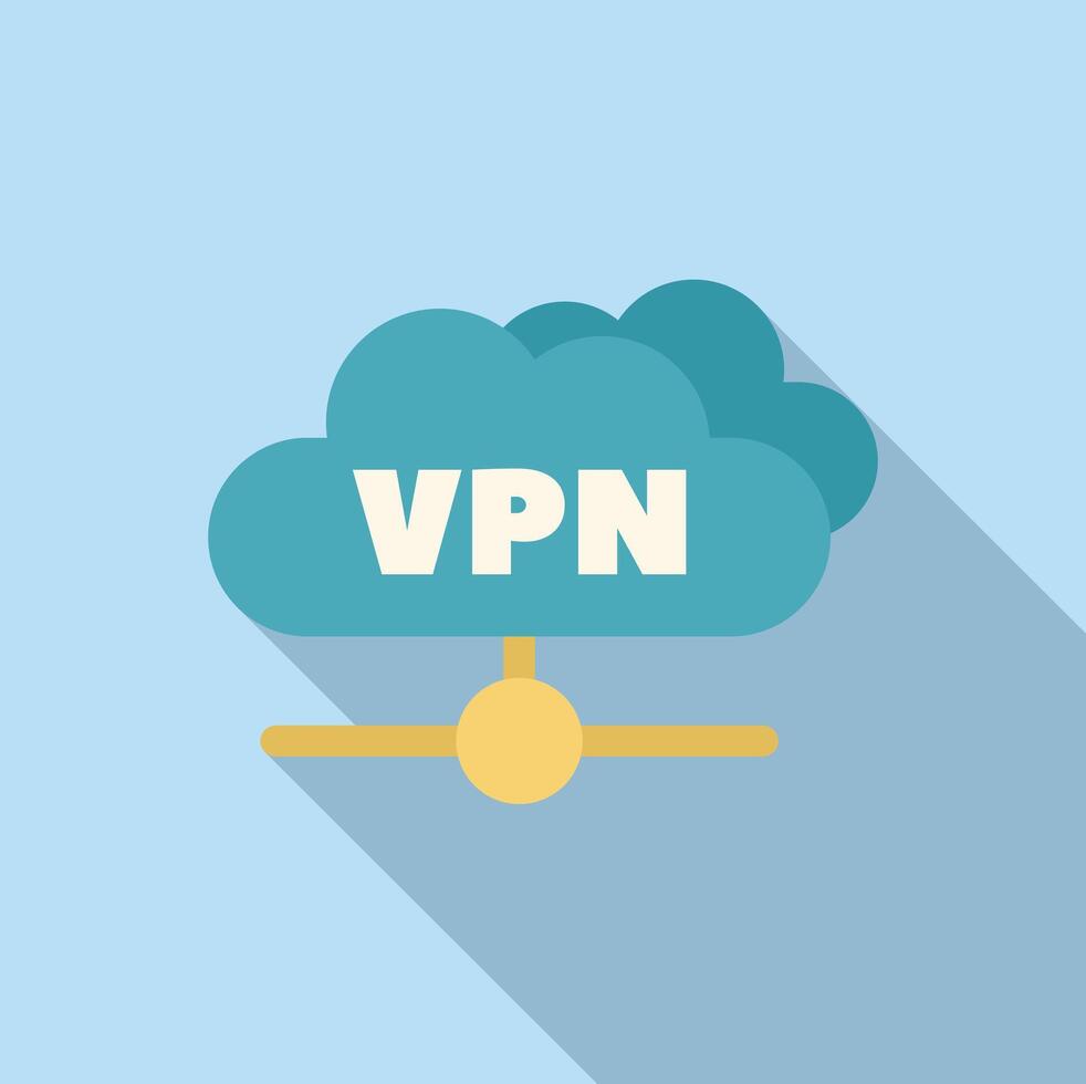 Virtual private network connecting to the server through cloud storage vector