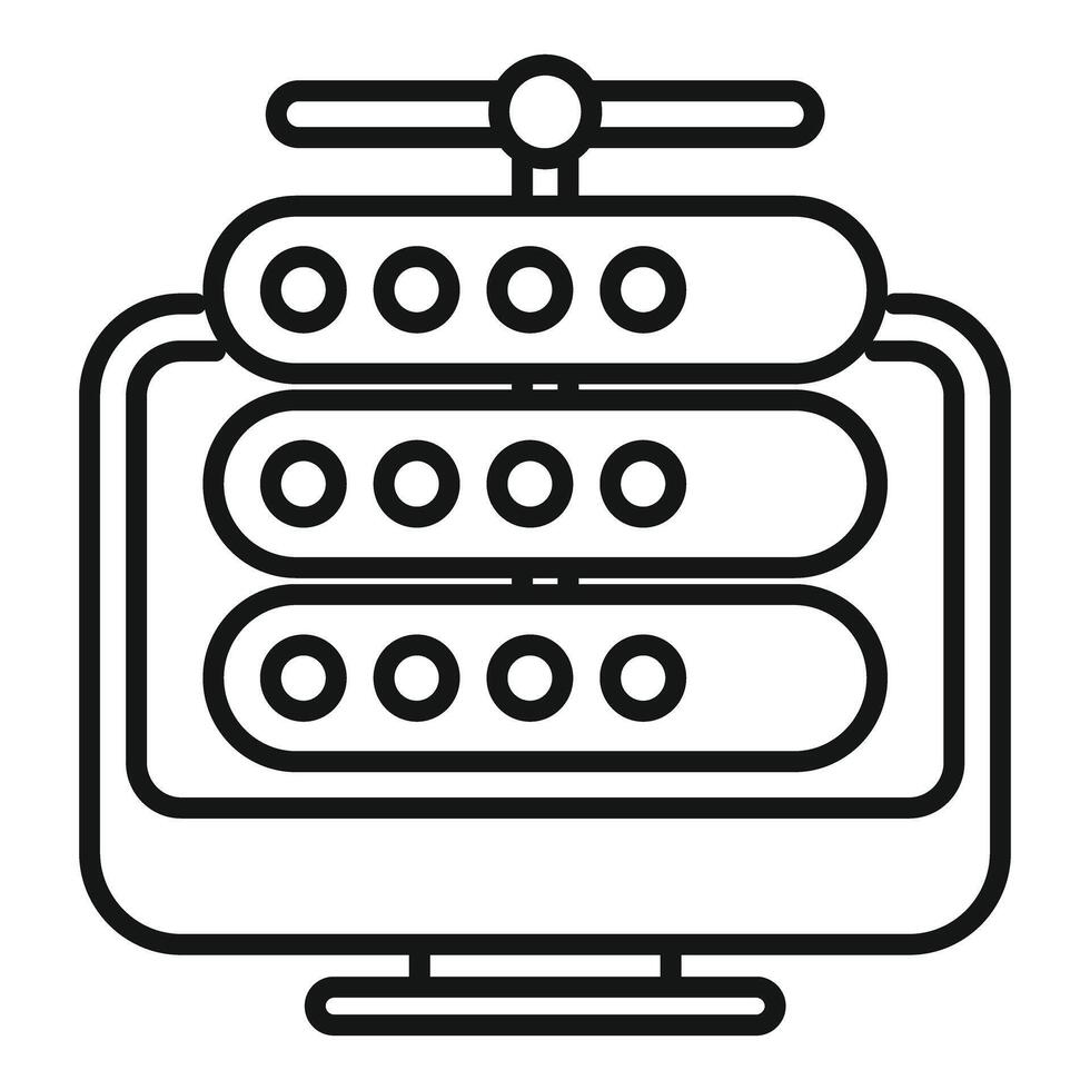 Mining rig cryptocurrency farm showing network computing power vector