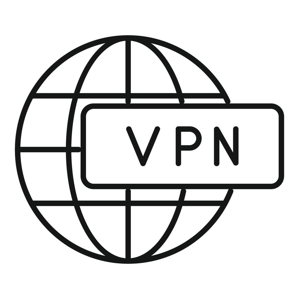 Global vpn network connecting worldwide providing online privacy and security vector