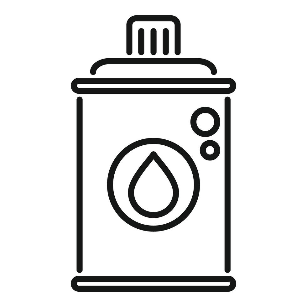 Simple spray bottle with water drop icon showing a concept of cleaning products vector