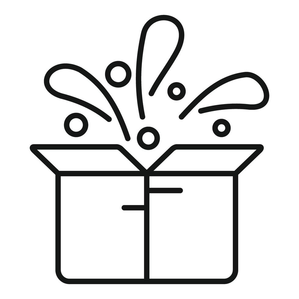 Open box surprising with confetti exploding from inside vector