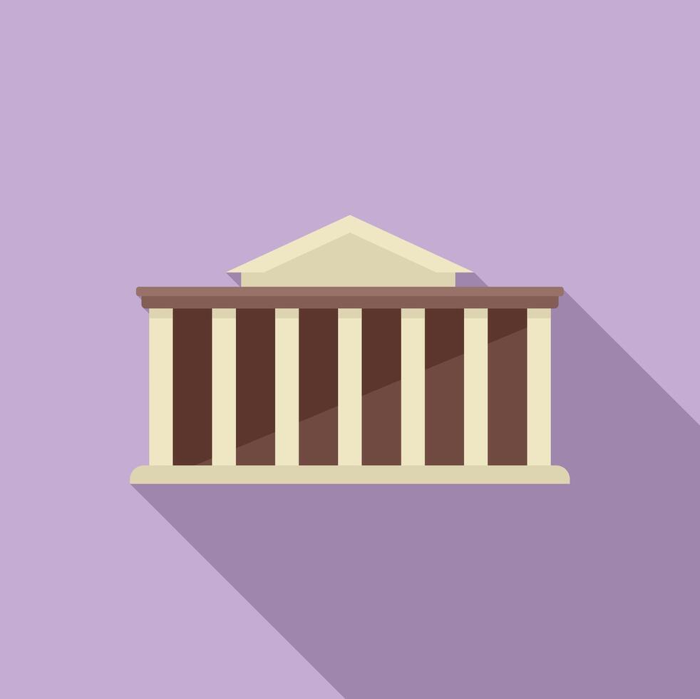 Parliament building showing classic architecture with columns vector
