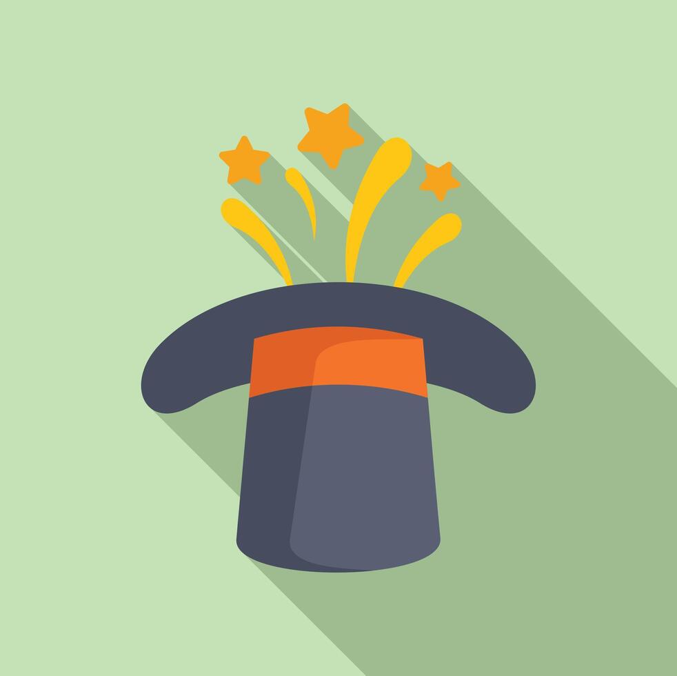 Magic hat erupting with sparkles and stars illusion vector