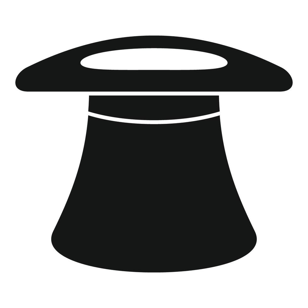 Magician top hat creating illusion with magic trick vector
