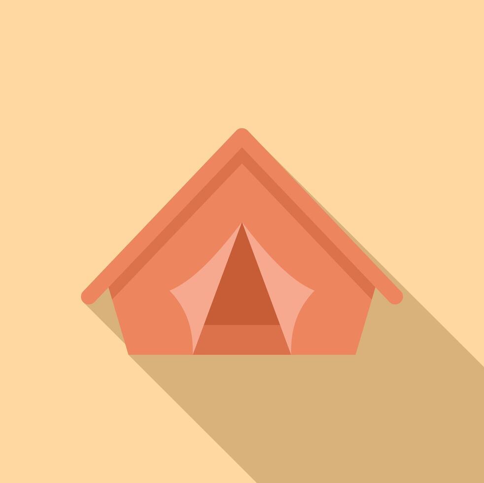 Summer camping tent showing a destination for outdoor recreation and enjoying nature vector
