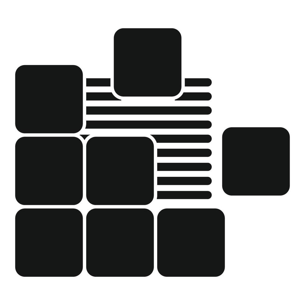 Abstract geometric shape building modern construction icon vector