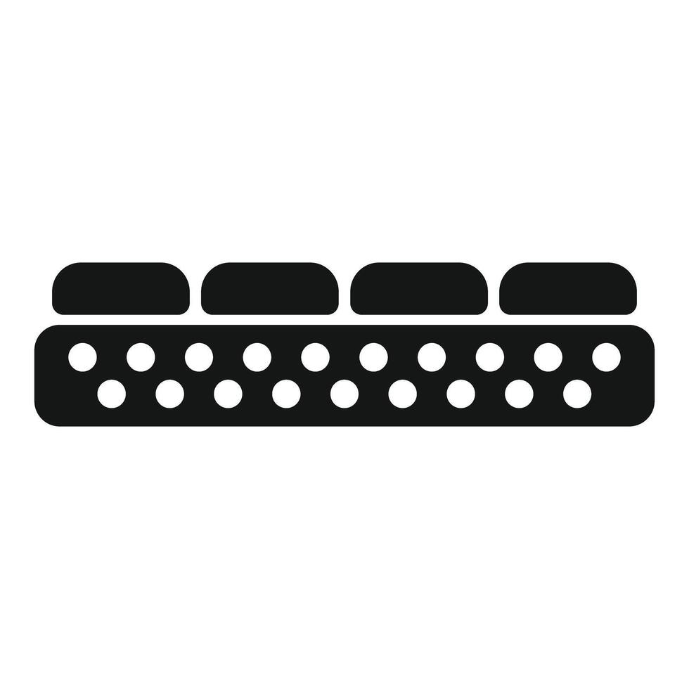 Orthopedic mattress with memory foam for comfortable sleep vector