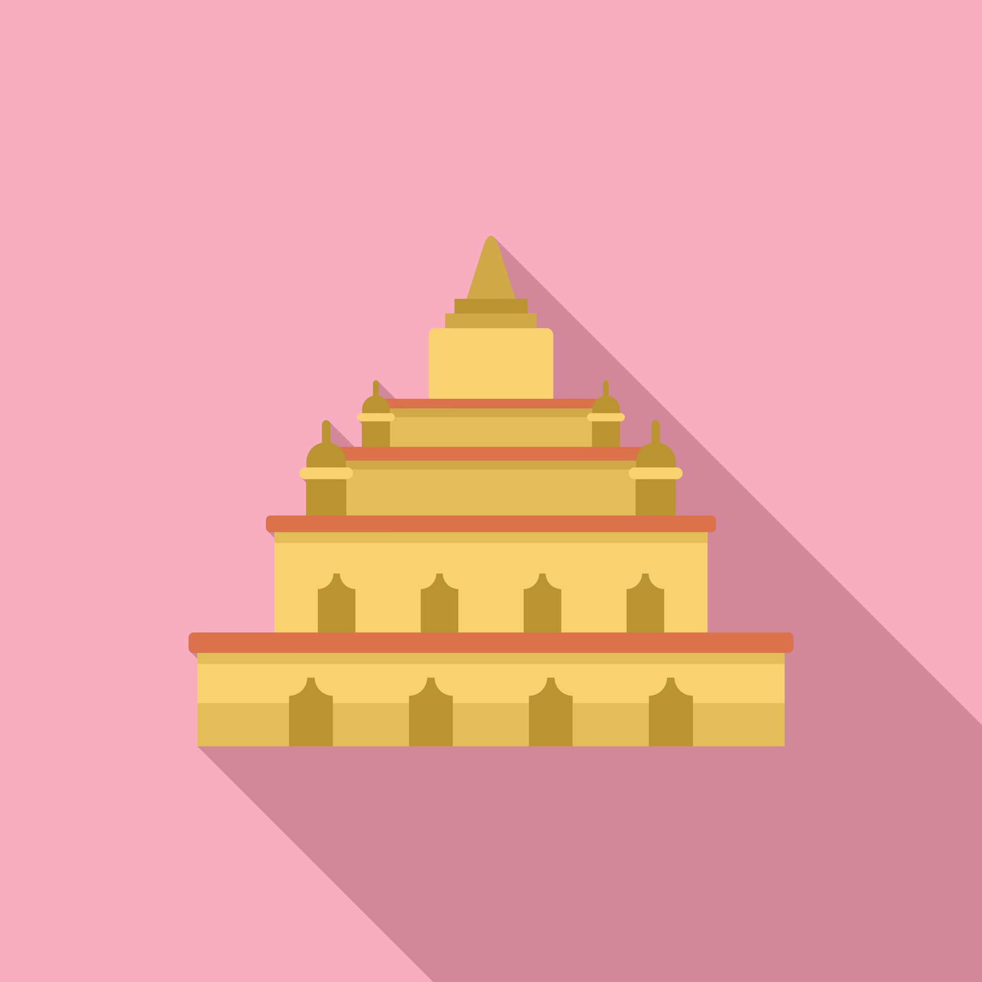 Buddhist temple complex showing traditional asian architecture 47224460 