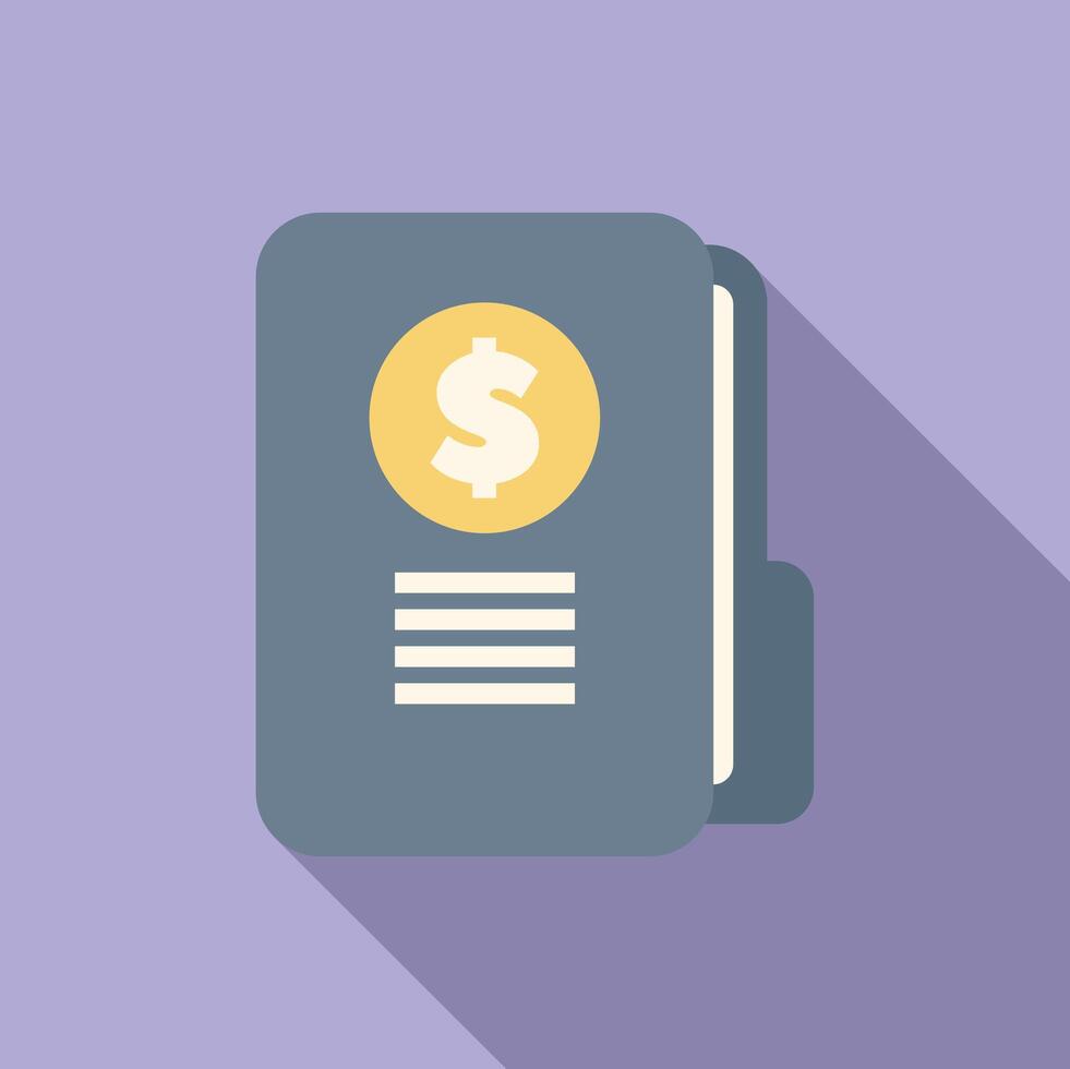 Money folder representing finance and wealth management vector