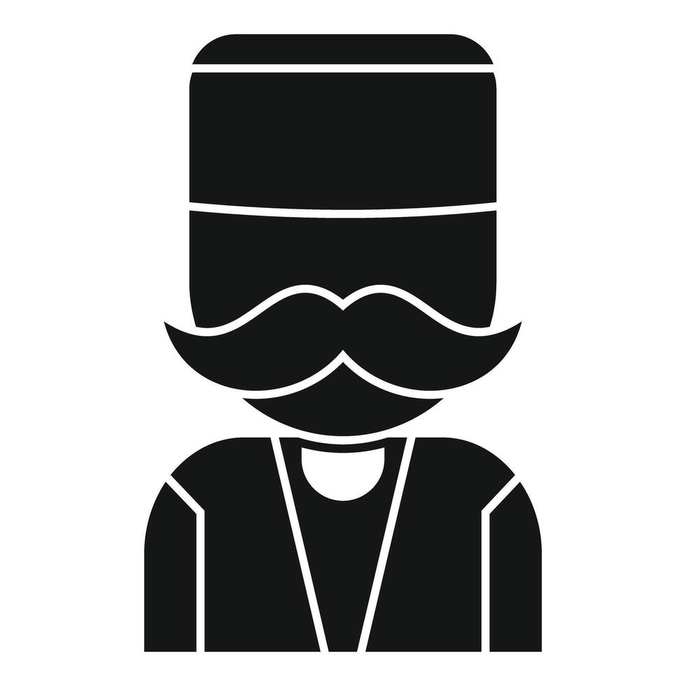 Turkish man wearing traditional hat and clothes posing vector