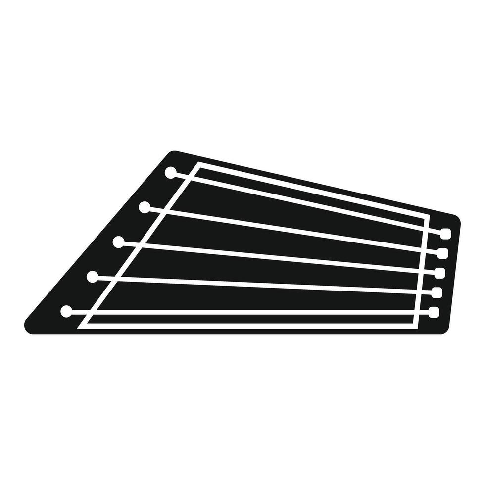 Gusli icon representing traditional russian string instrument playing music vector