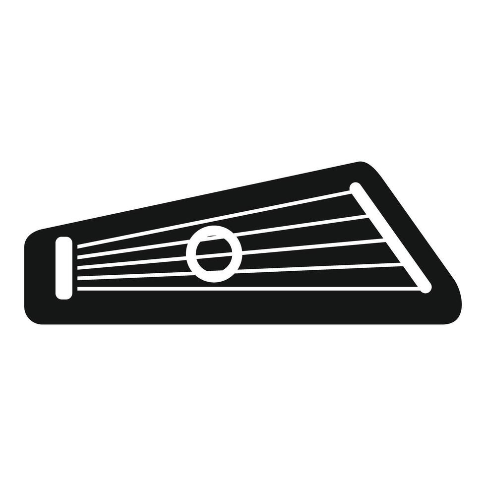 Gusli icon representing traditional ukrainian string musical instrument vector