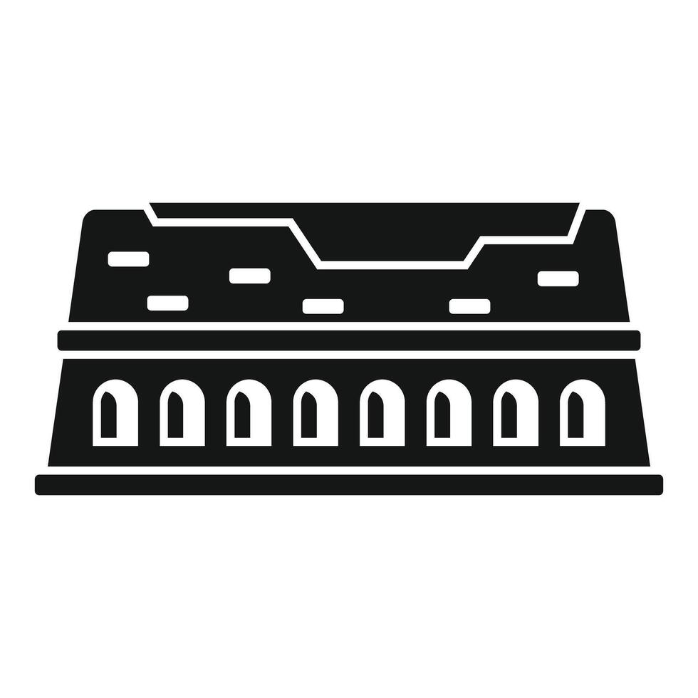 Ancient rome colosseum building representing italian culture vector