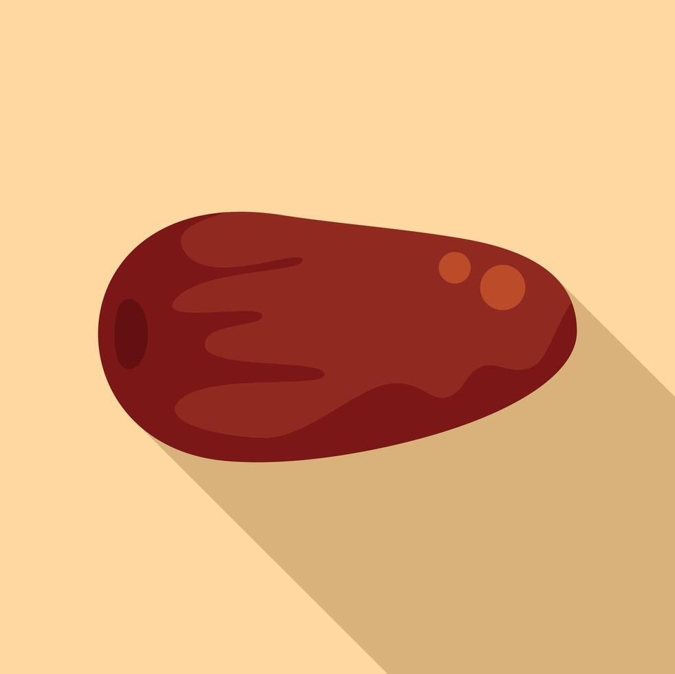 Dried date fruit showing its nutritional value vector