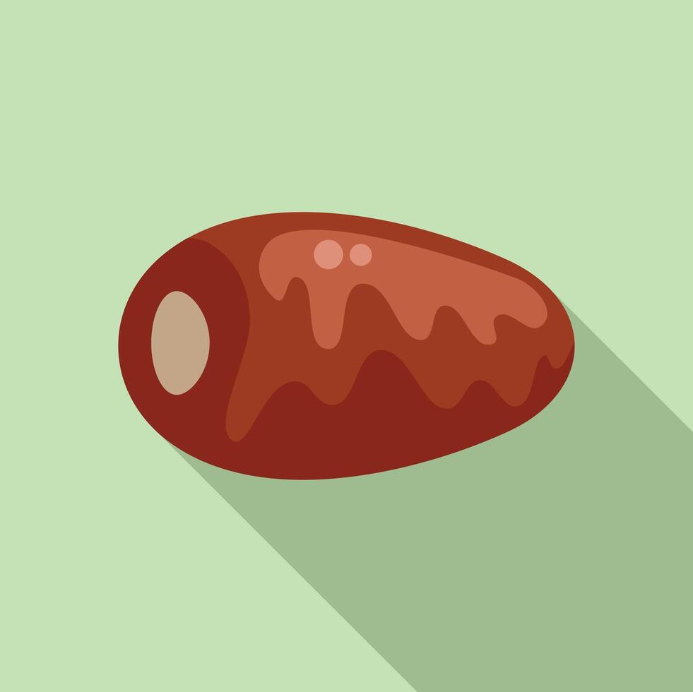Dried date fruit showing delicious syrup dripping vector