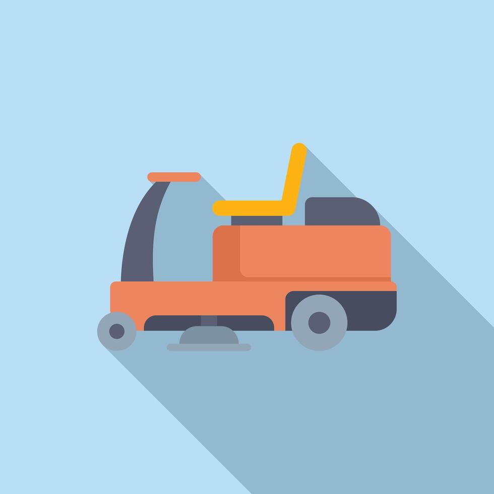 Floor cleaning machine using rotating brushes for cleaning vector