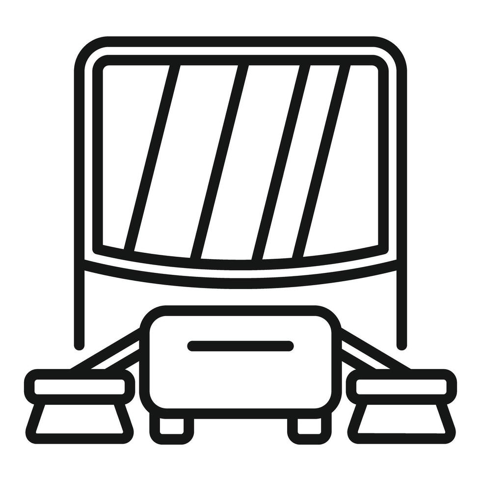 Smart cleaning robot using brushes and artificial intelligence vector