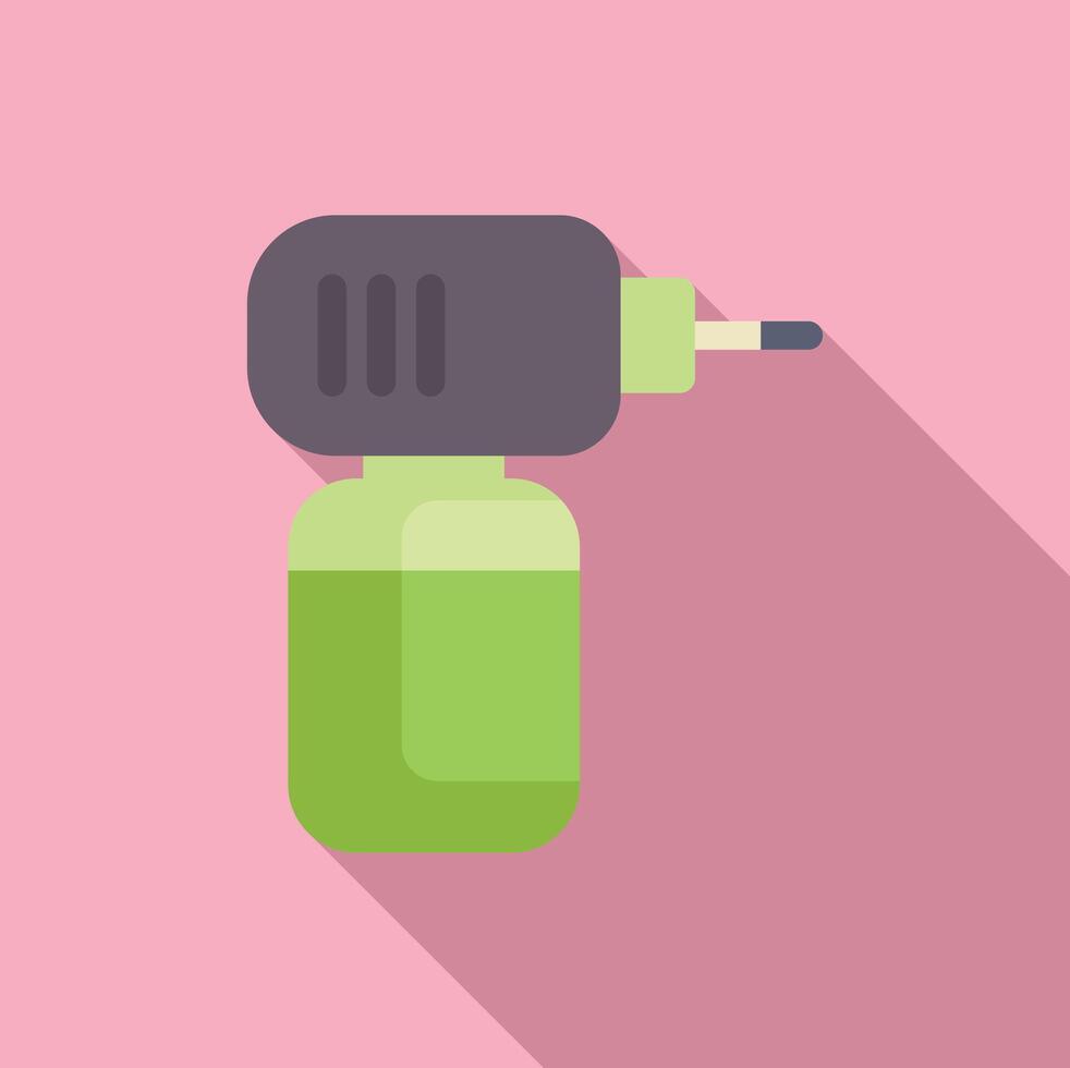 Gas burner with green gas cylinder for cooking is standing on pink background vector