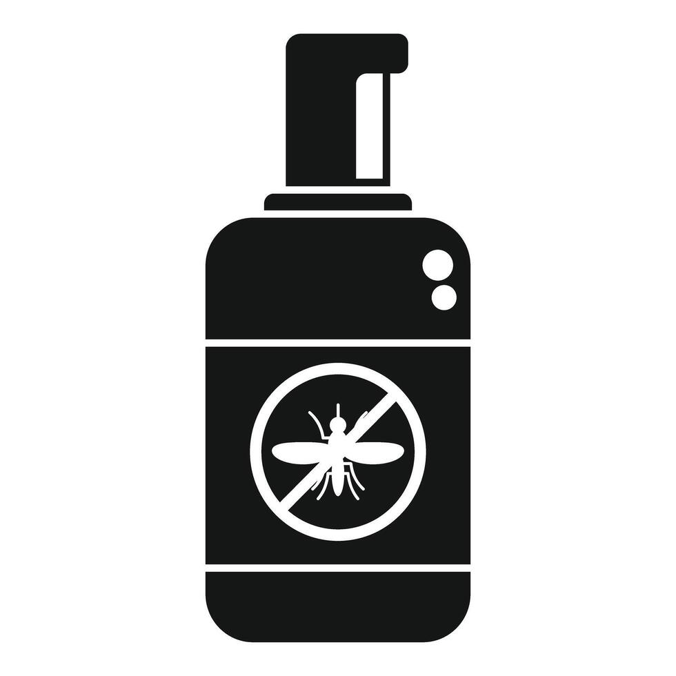 Mosquito repellent spray bottle protecting from insects vector