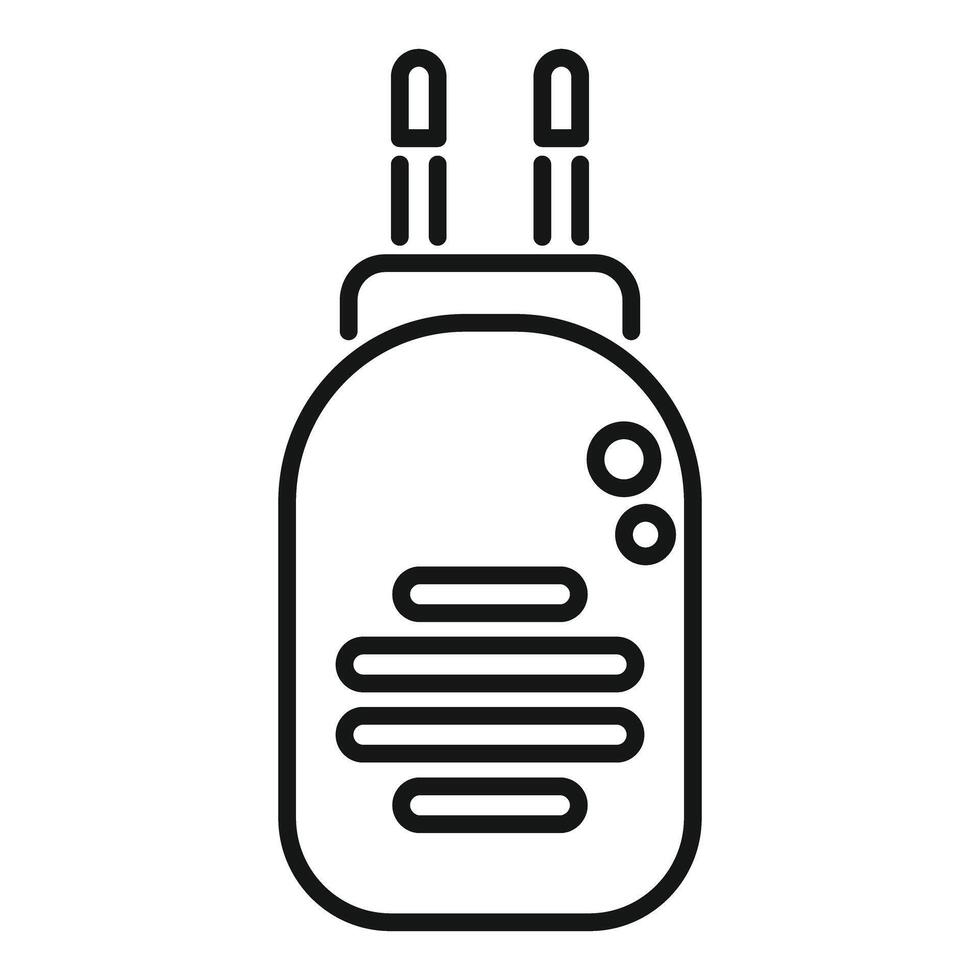 Walkie talkie with antenna emitting signal for communication vector
