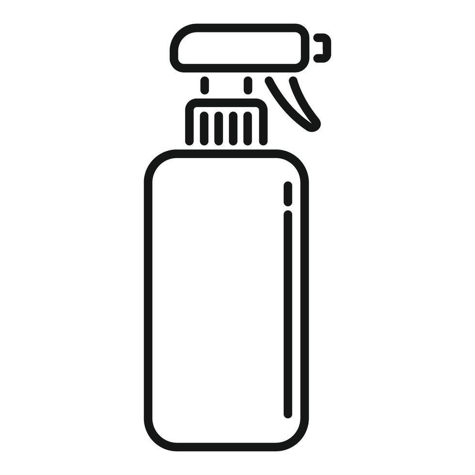 Spray bottle icon showing cleaning and disinfecting vector