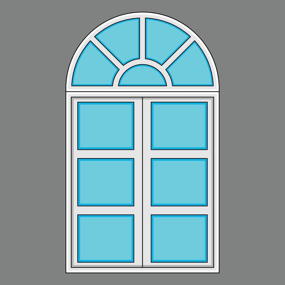 The Illustration of Building Window vector