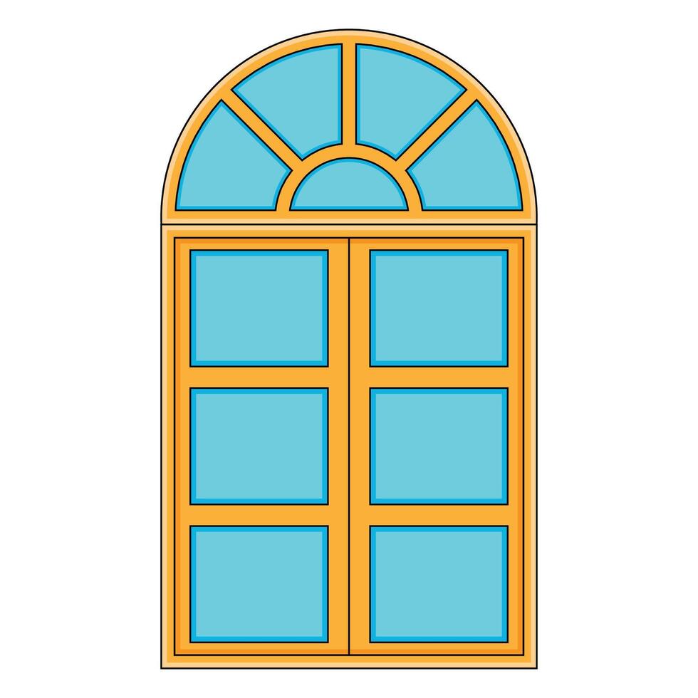 The Illustration of Building Window vector
