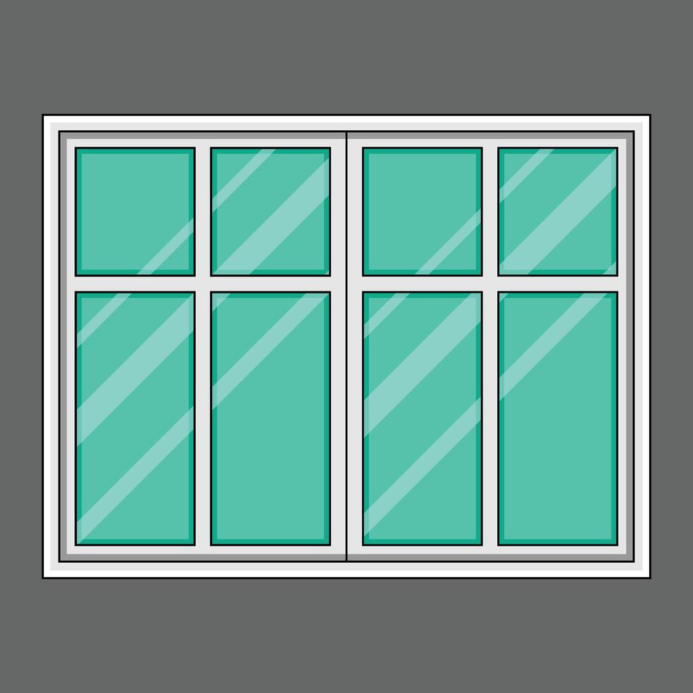 The Illustration of Building Window vector