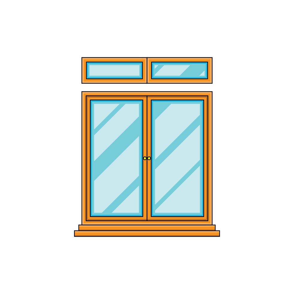 The Illustration of Building Window vector