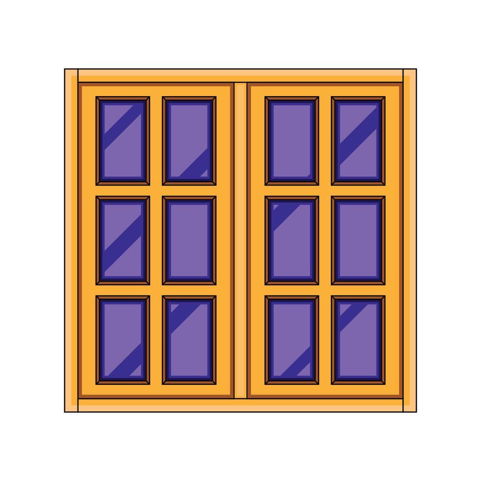 The Illustration of Building Window vector