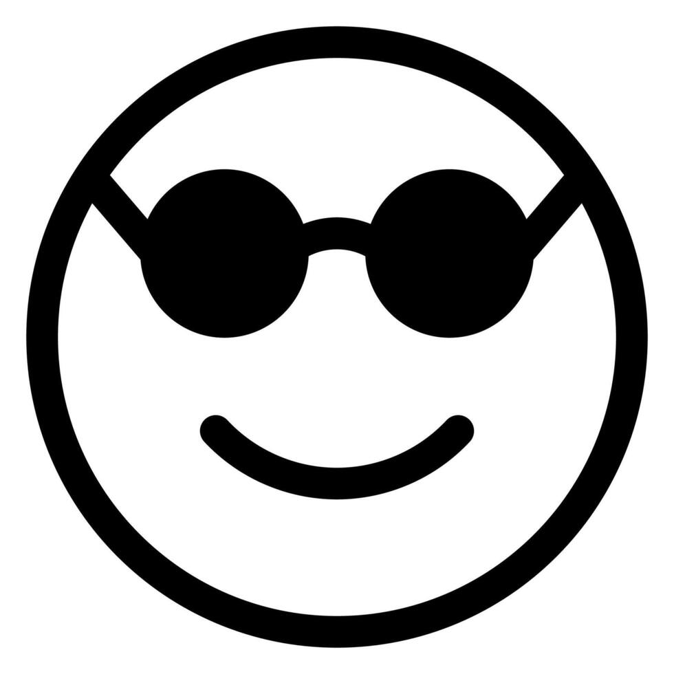 nerd glyph icon isolated on white background vector