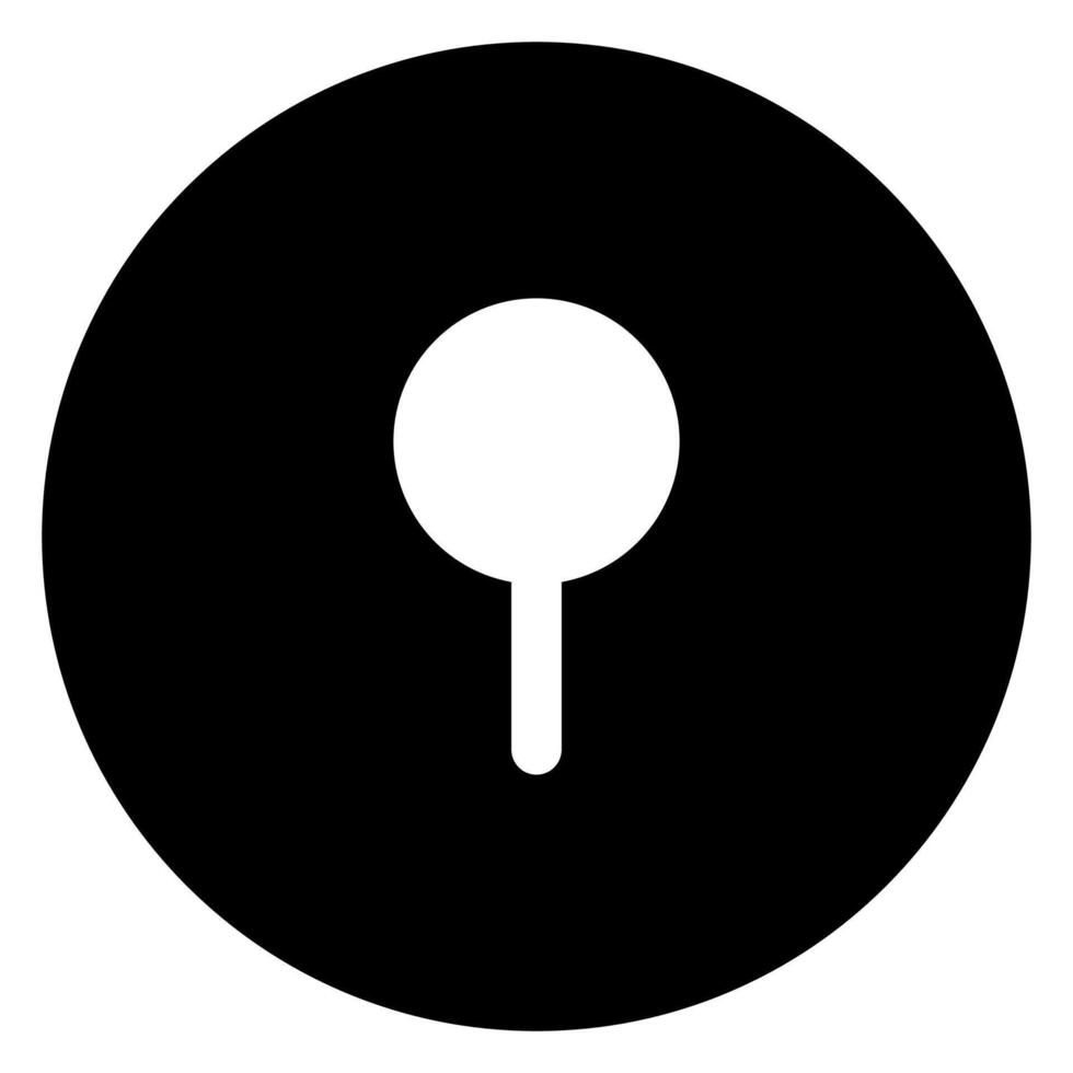 keyhole glyph icon isolated on white background vector
