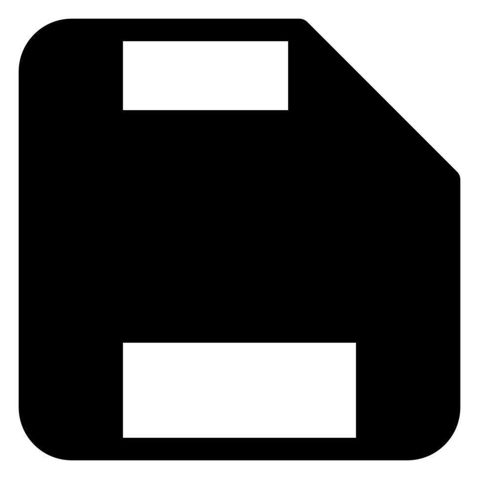 save glyph icon isolated on white background vector