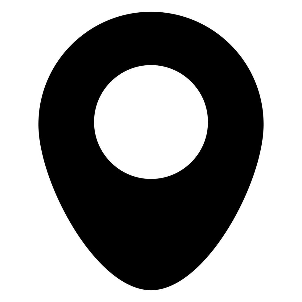 map glyph icon isolated on white background vector