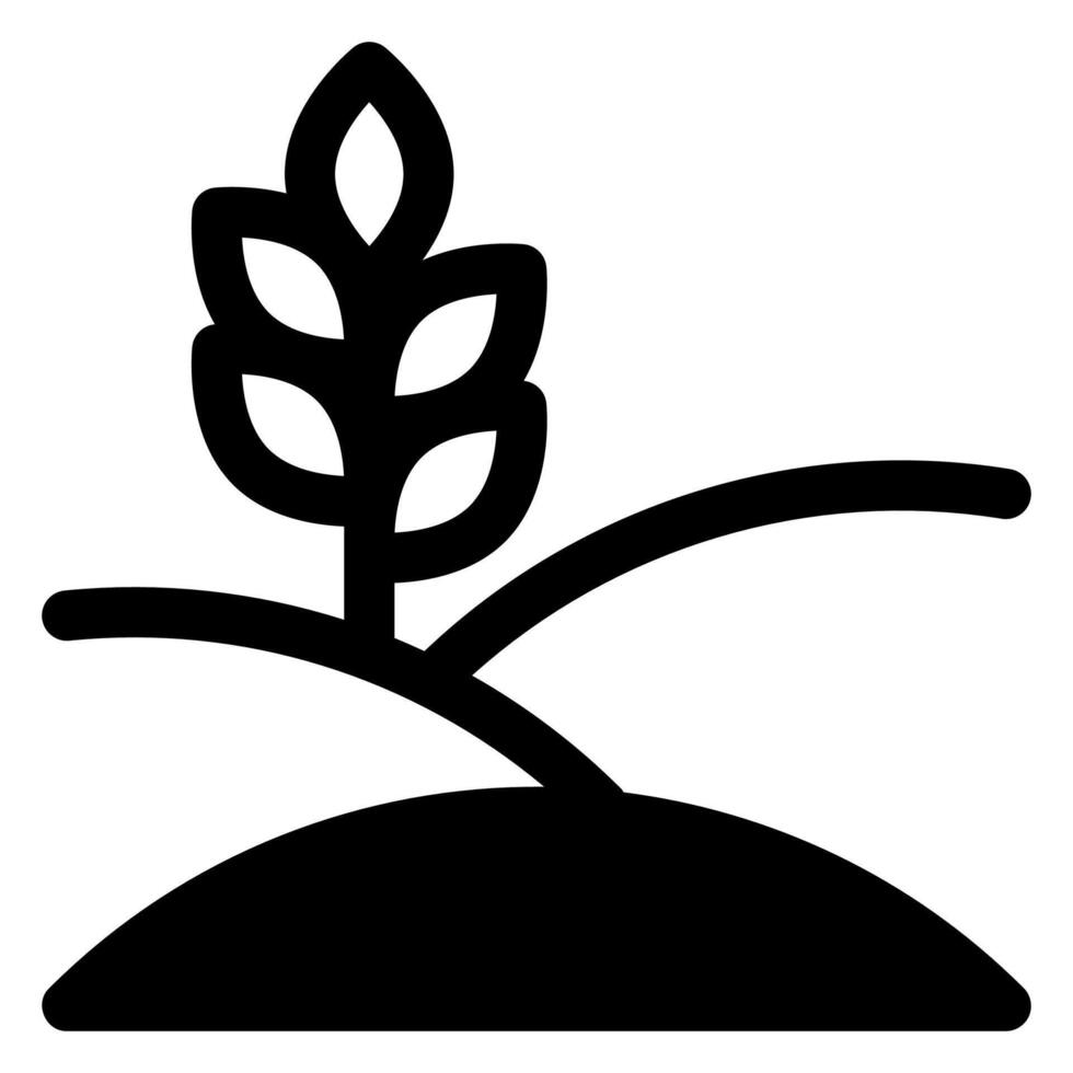 plantation glyph icon isolated on white background vector
