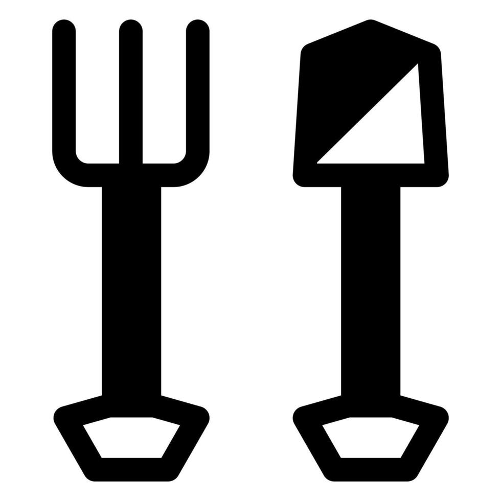 spade glyph icon isolated on white background vector