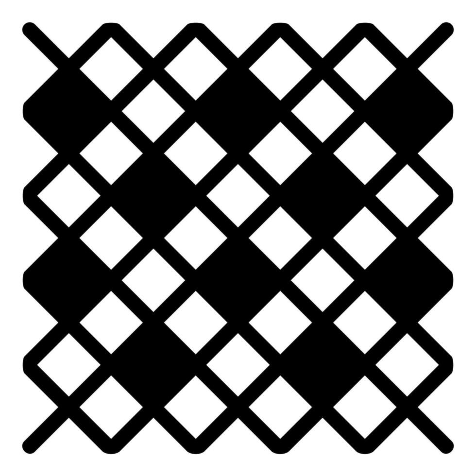 Pattern glyph icon isolated on white background vector