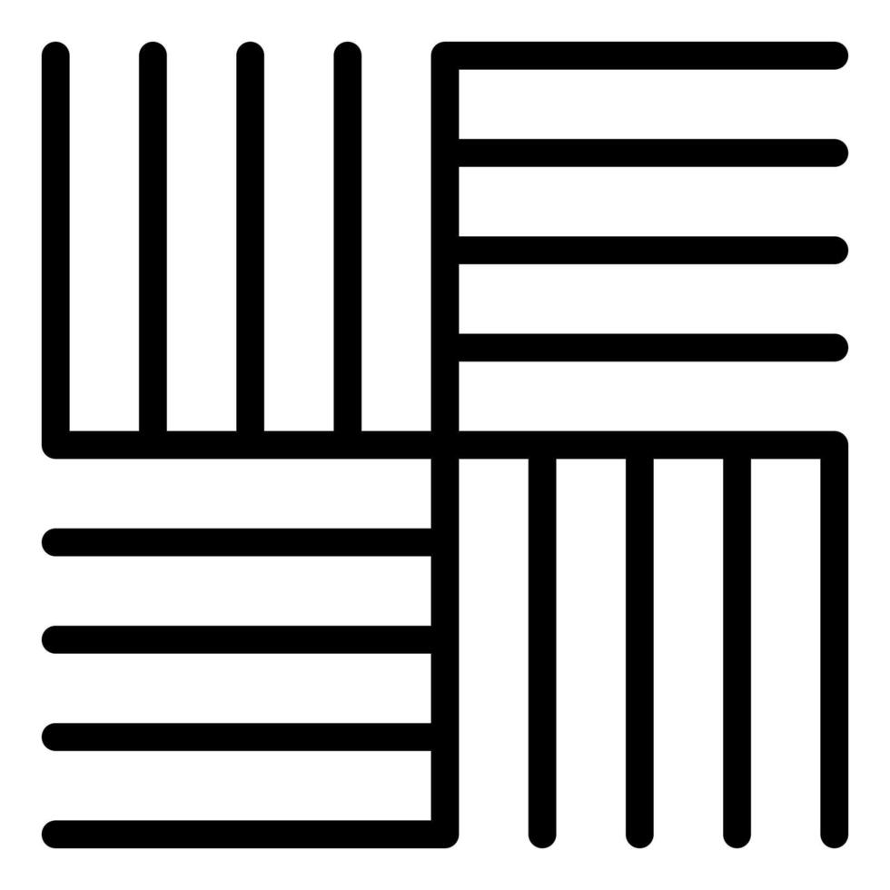 pattern line icon isolated on white background vector