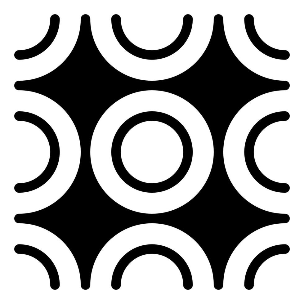 Pattern glyph icon isolated on white background vector