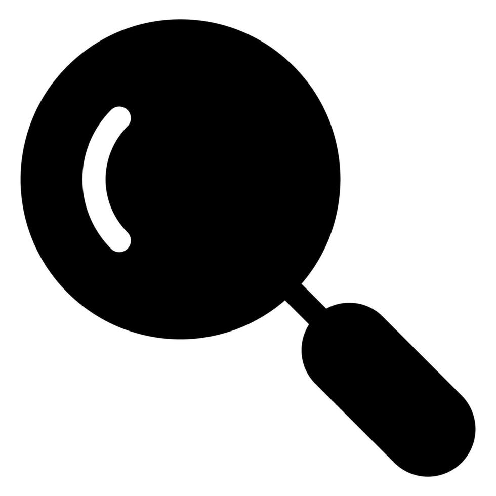 search glyph icon isolated on white background vector