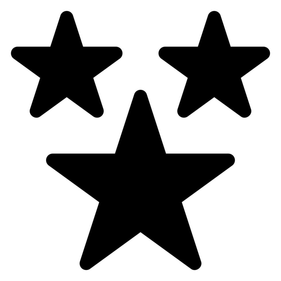 star glyph icon isolated on white background vector
