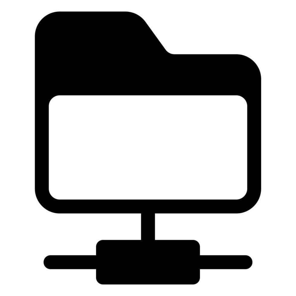 network glyph icon illustration isolated on white background vector