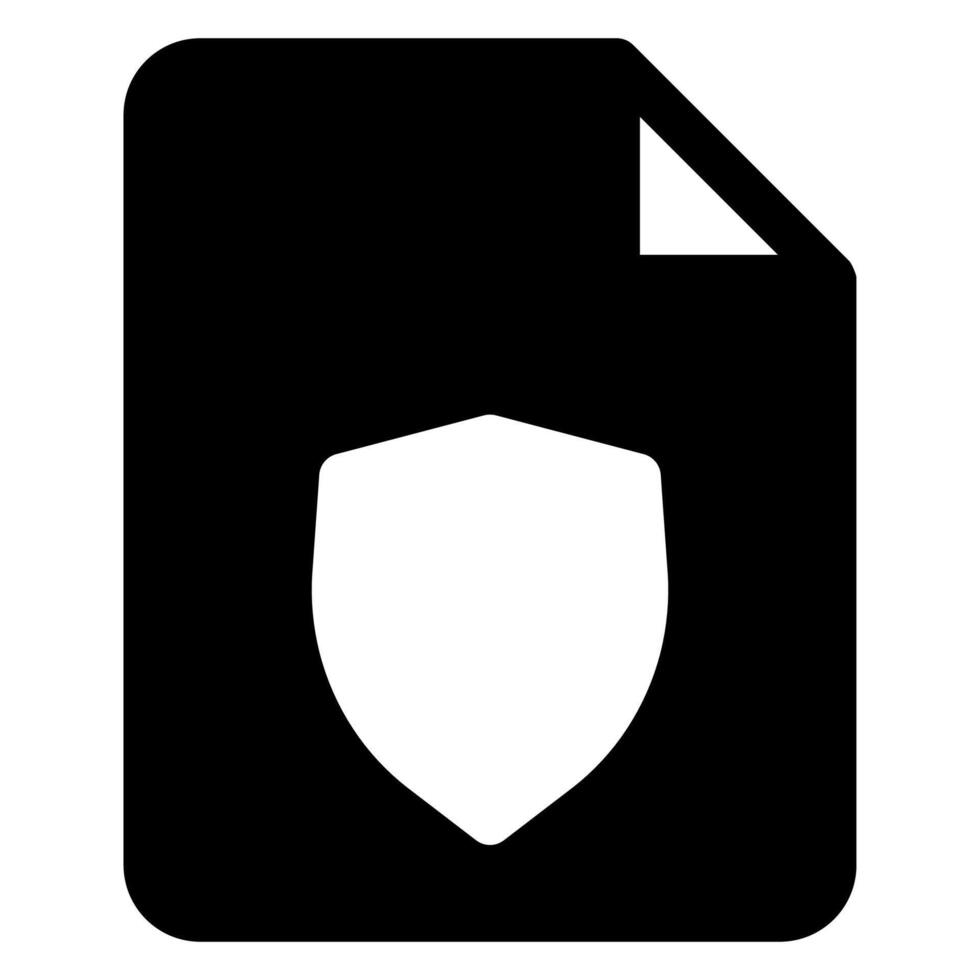 shield glyph icon illustration isolated on white background vector