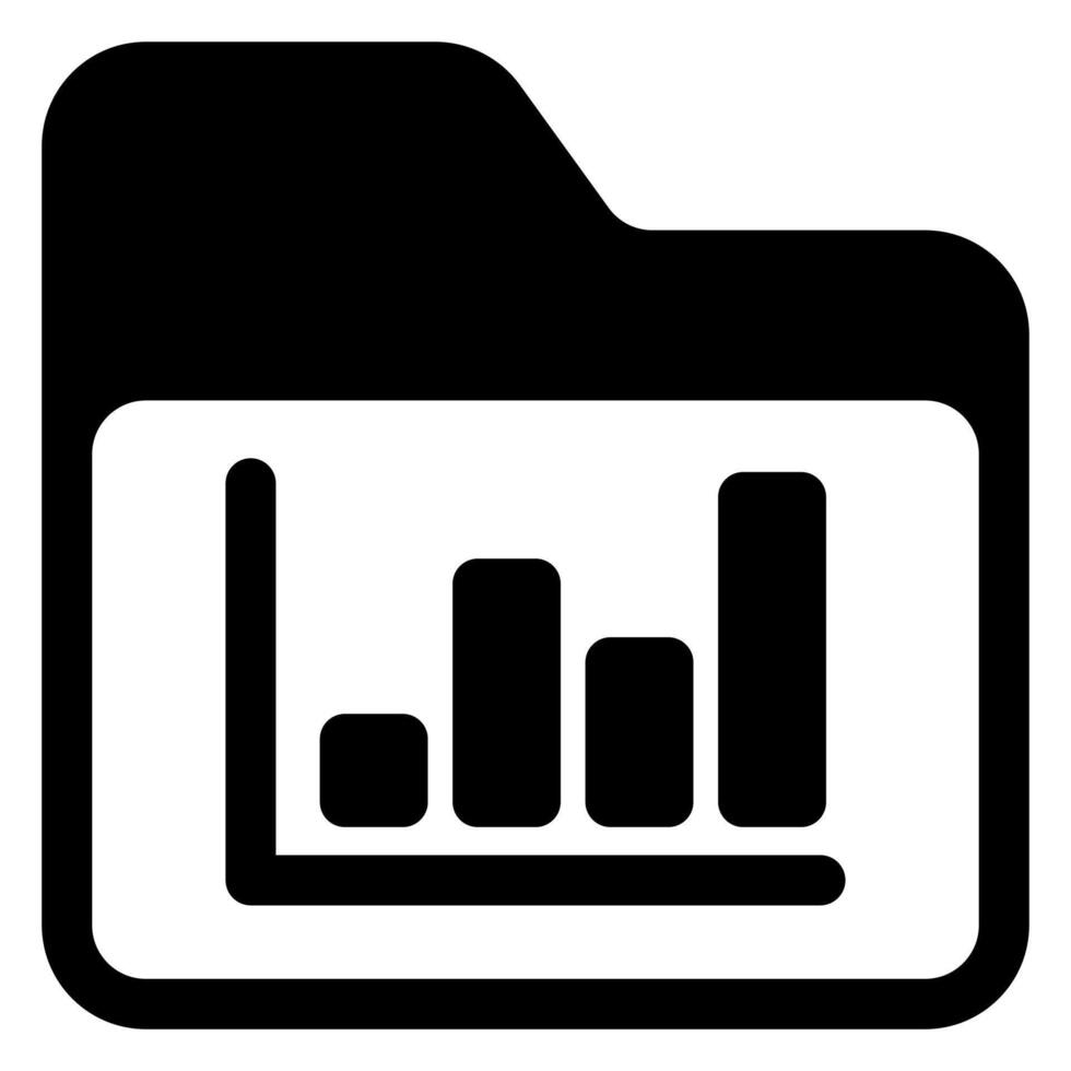 graph glyph icon illustration isolated on white background vector
