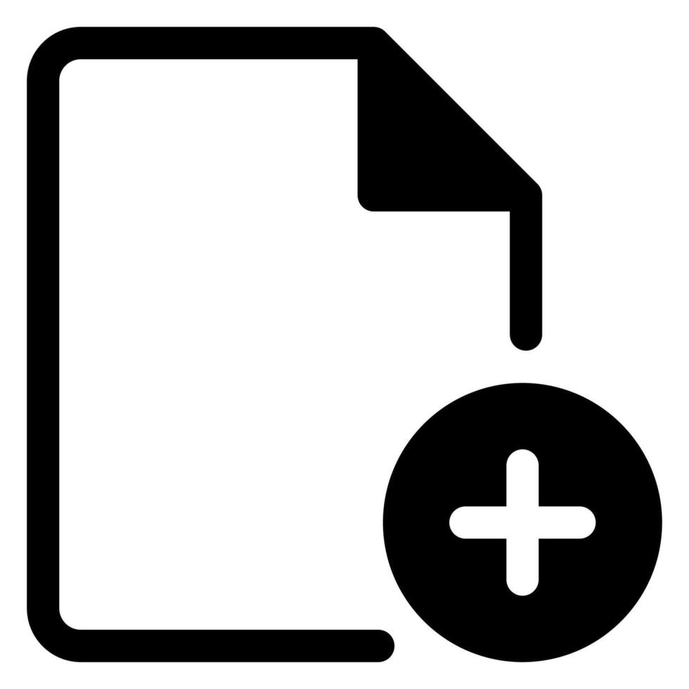 add glyph icon illustration isolated on white background vector