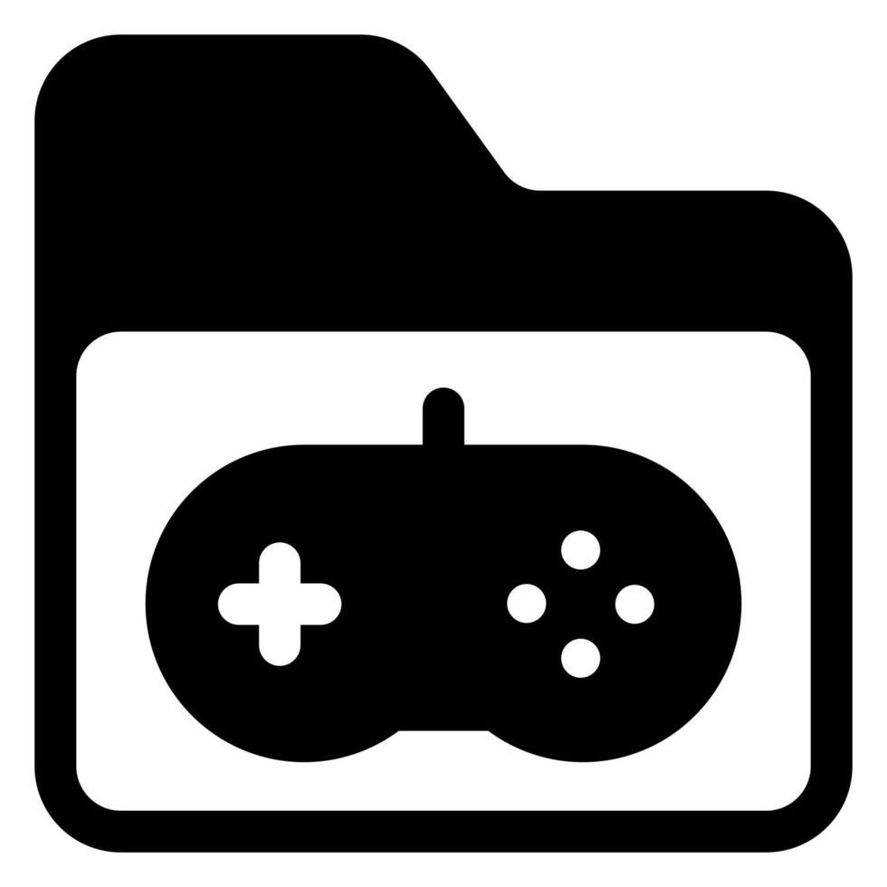 controller glyph icon illustration isolated on white background vector