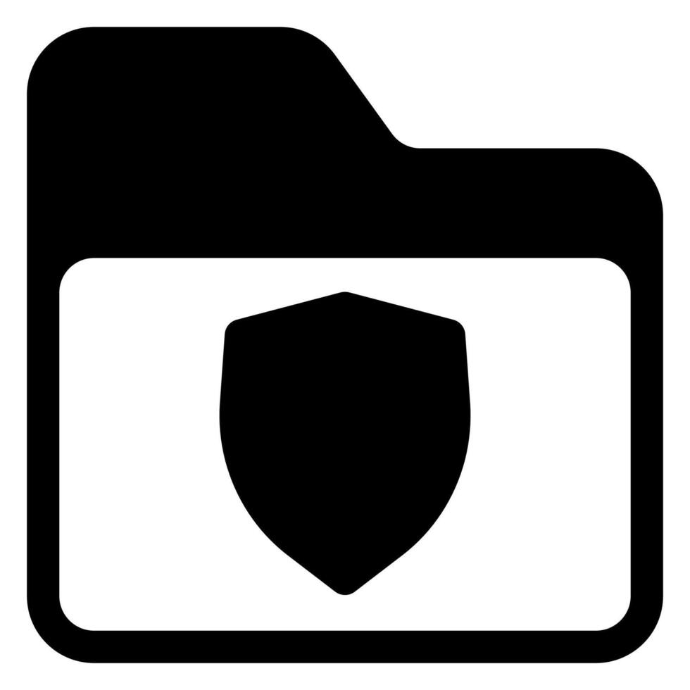 shield glyph icon illustration isolated on white background vector