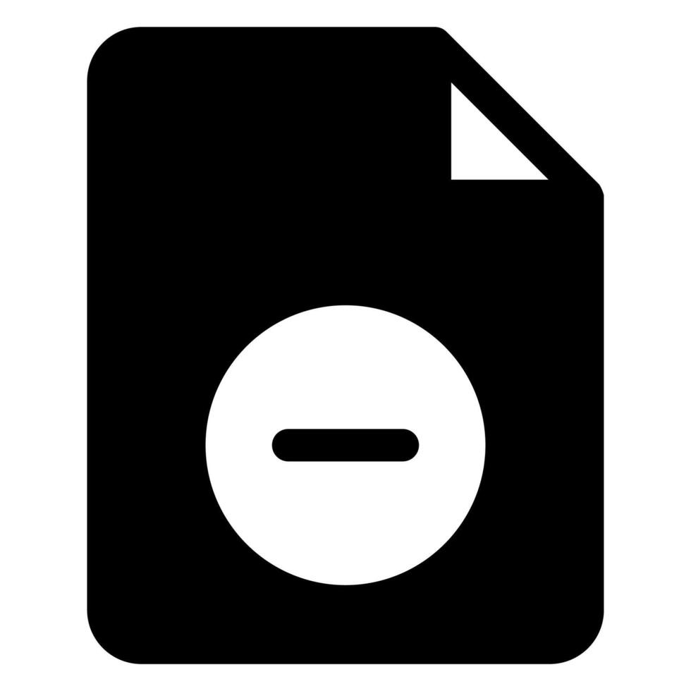 delete glyph icon illustration isolated on white background vector