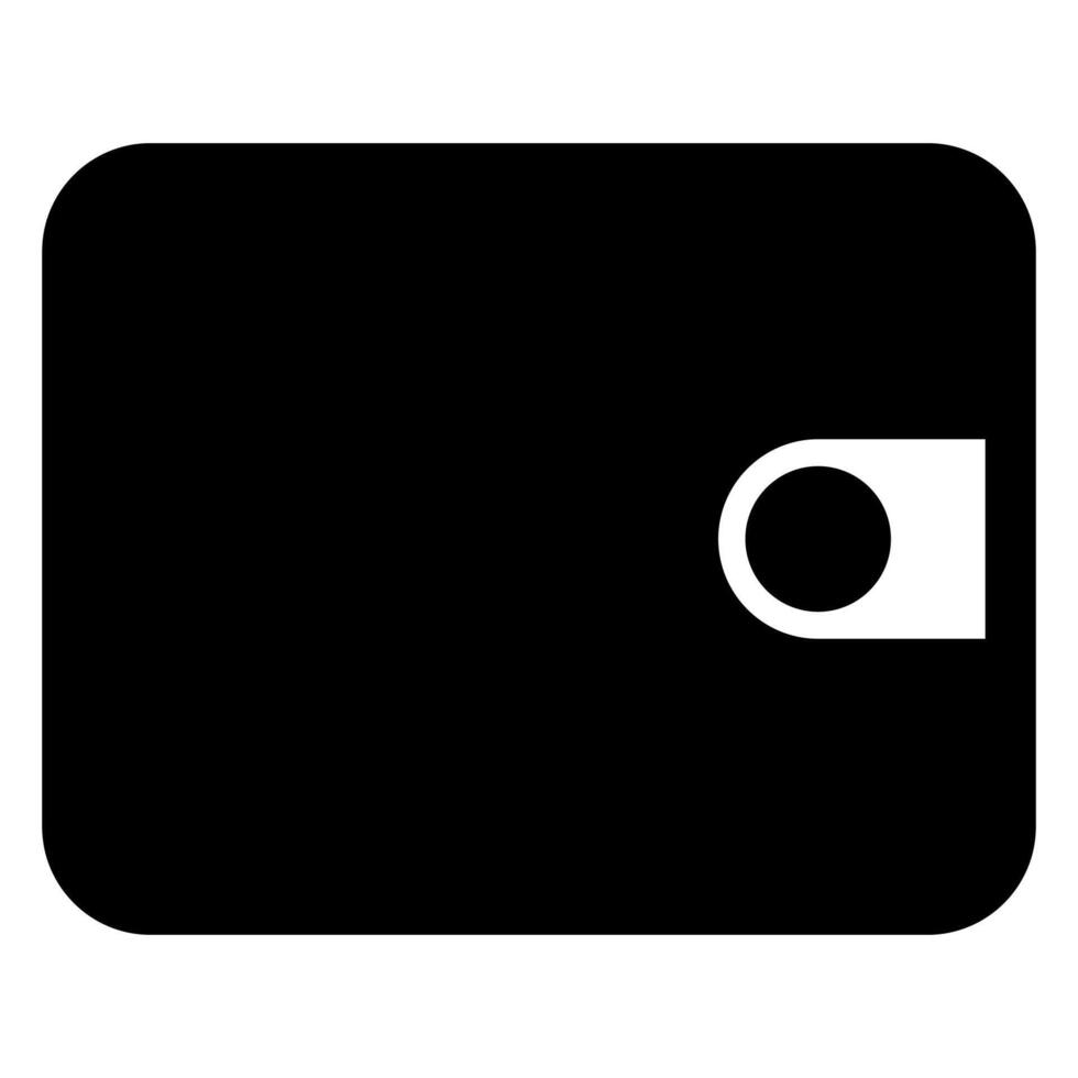 wallet glyph icon illustration isolated on white background vector